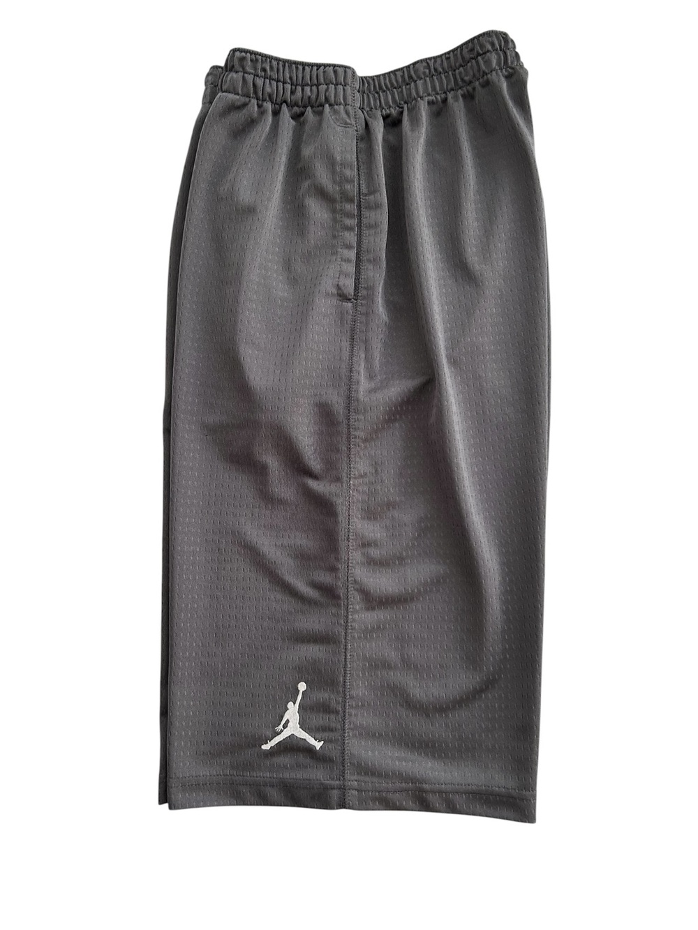 Air Jordan Jumpman Gray Elastic Waist Longer Length Basketball Shorts XL 13-15Yr